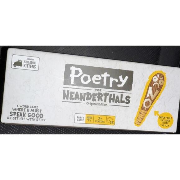 Exploding Kittens Other - Exploding Kittens Poetry for Neanderthals Word Card Game New In Box, Sealed